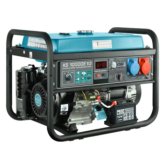 Benzin AVR Stromerzeuger 8000 Watt Könner & Söhnen KS 10000E-1/3 mit E-Start  230/400V - SamePower