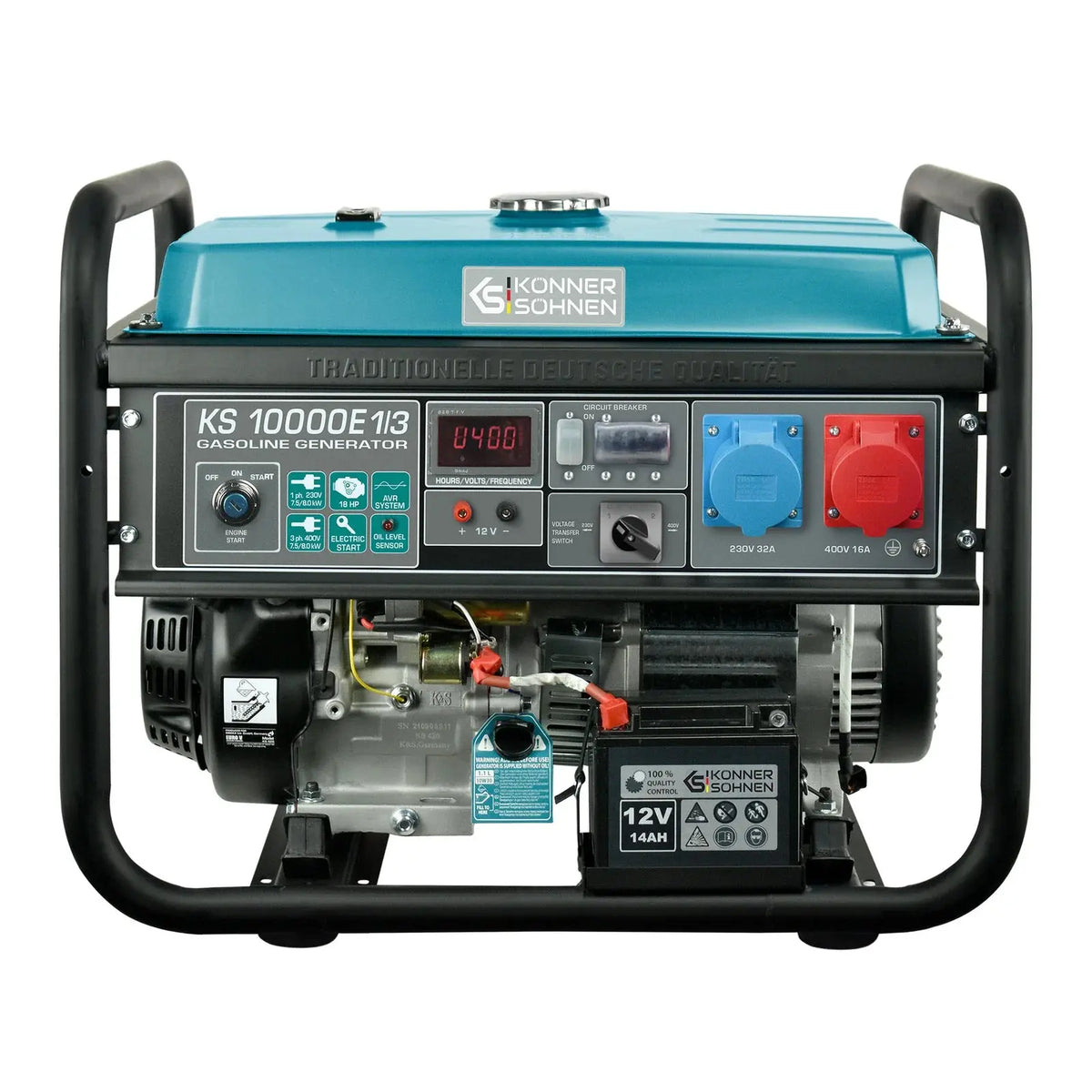 Benzin AVR Stromerzeuger 8000 Watt Könner & Söhnen KS 10000E-1/3 mit E-Start  230/400V - SamePower Könner & Söhnen
