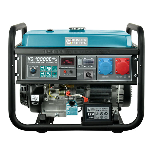 Benzin AVR Stromerzeuger 8000 Watt Könner & Söhnen KS 10000E-1/3 mit E-Start  230/400V - SamePower