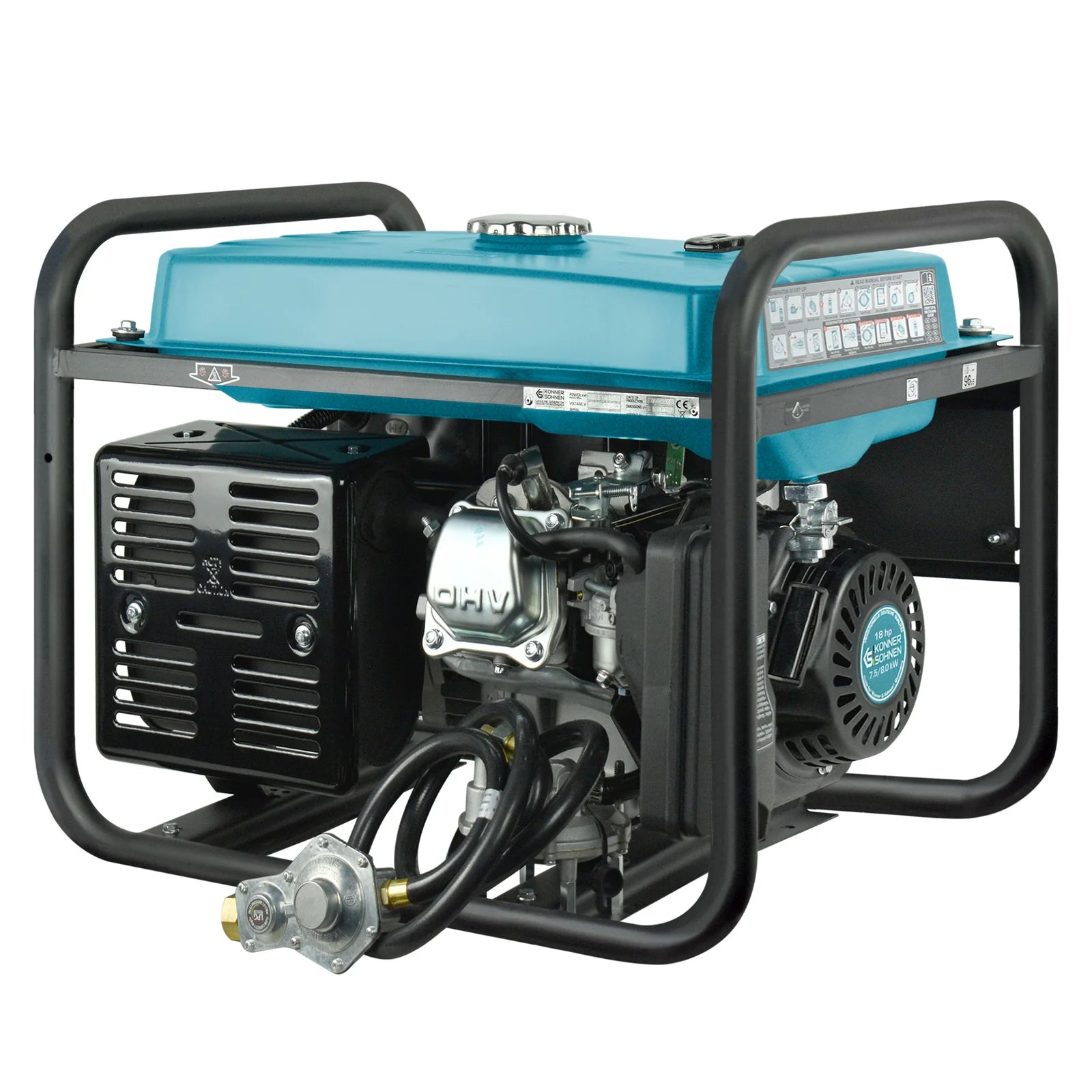 DualFuel Stromerzeuger AVR 8000 Watt Könner & Söhnen KS 10000E G