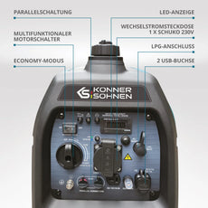 Inverter Stromerzeuger DualFuel 2000 Watt KS 2100iG S