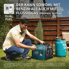 Inverter Stromerzeuger DualFuel 2000 Watt KS 2100iG S