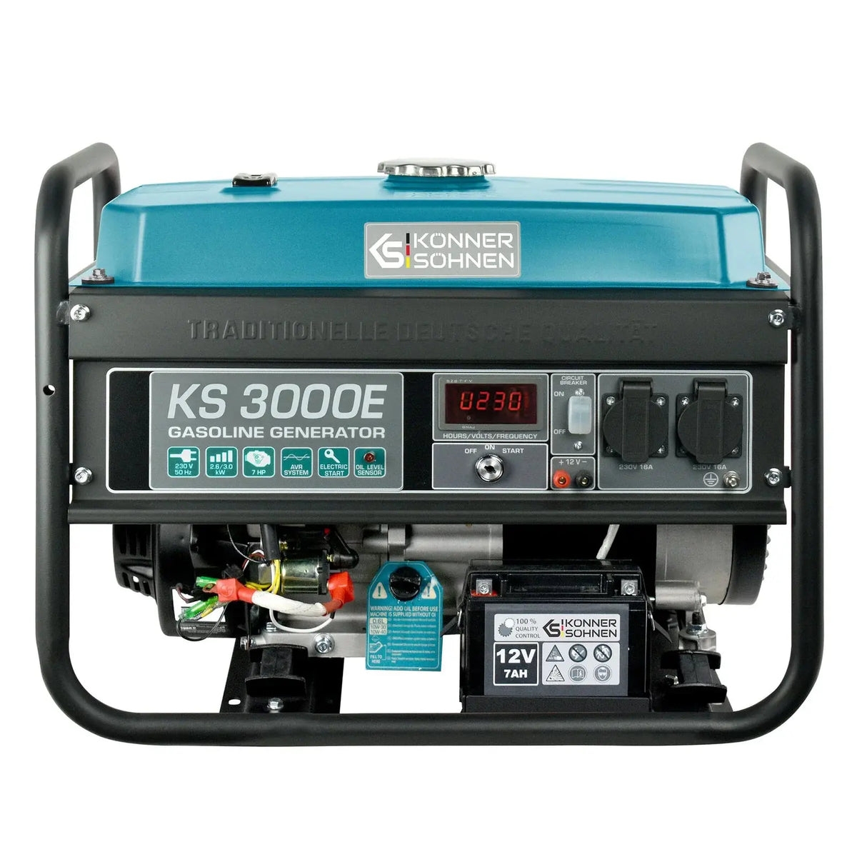 Benzin AVR Stromerzeuger 3000 Watt Könner & Söhnen KS 3000E mit E-Start Könner & Söhnen