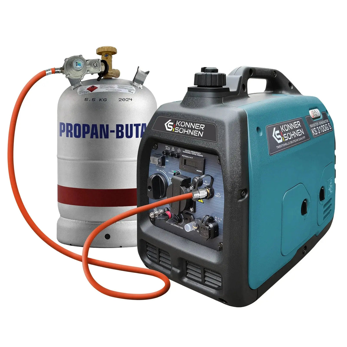 Inverter Stromerzeuger DualFuel 3100 Watt KS 3100iG S Könner & Söhnen