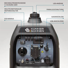 Inverter Stromerzeuger DualFuel 3100 Watt KS 3100iG S Könner & Söhnen