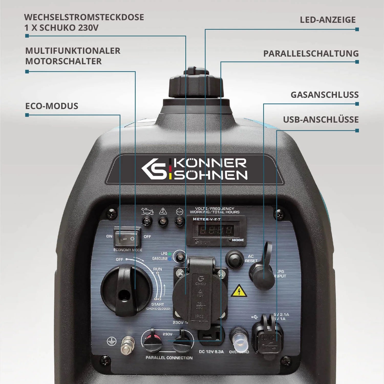 Inverter Stromerzeuger DualFuel 3100 Watt KS 3100iG S