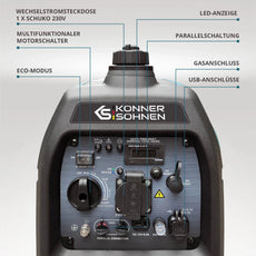 Inverter Stromerzeuger DualFuel 3100 Watt KS 3100iG S