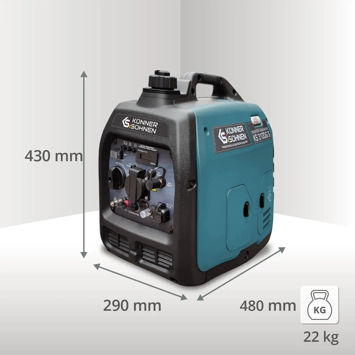 Inverter Stromerzeuger DualFuel 3100 Watt KS 3100iG S Könner & Söhnen