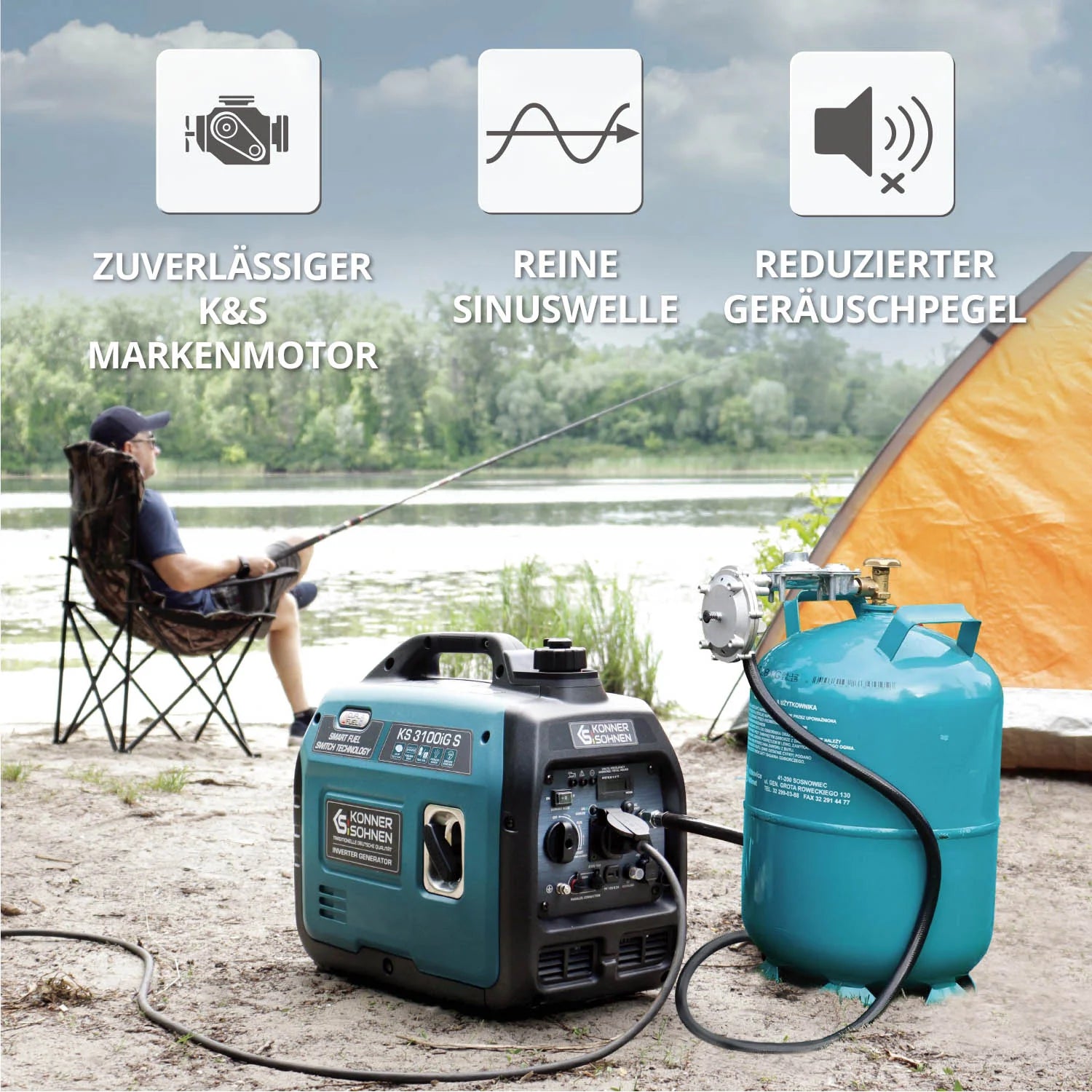 Inverter Stromerzeuger DualFuel 3100 Watt KS 3100iG S