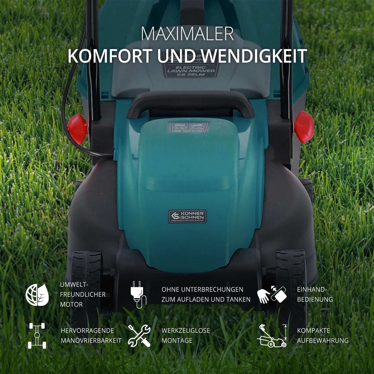 Elektrischer Rasenmäher KS 32LM Schnittbreite 32cm