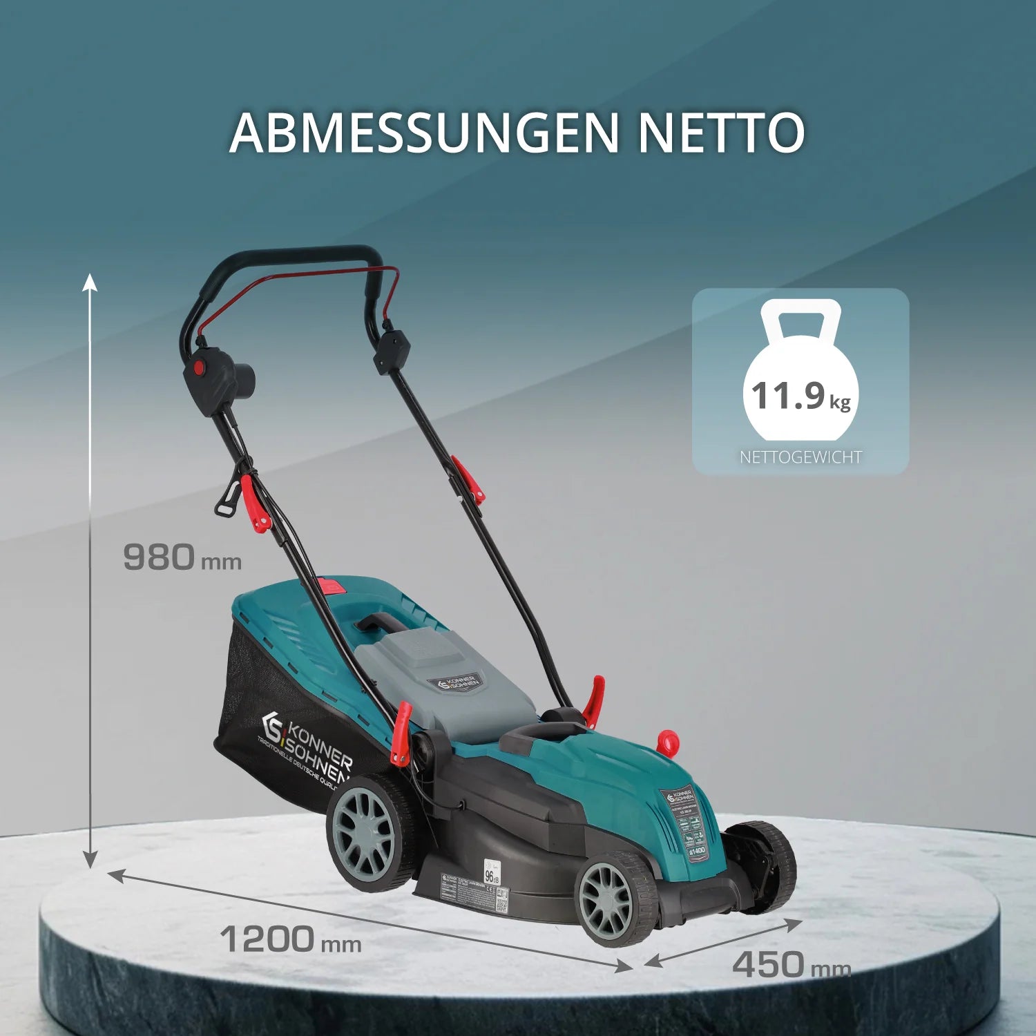 Elektrischer Rasenmäher KS 38LM Schnittbreite 38cm