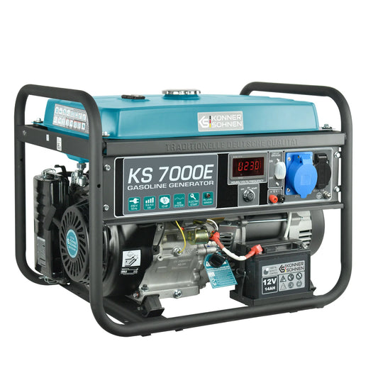 Benzin AVR Stromerzeuger 5500 Watt Könner & Söhnen KS 7000E mit E-Start