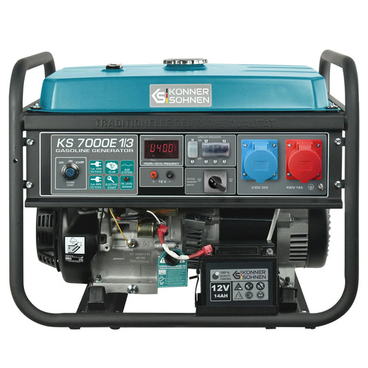 Benzin AVR Stromerzeuger 5500 Watt Könner & Söhnen KS 7000E-1/3 mit E-Start  230/400V - SamePower