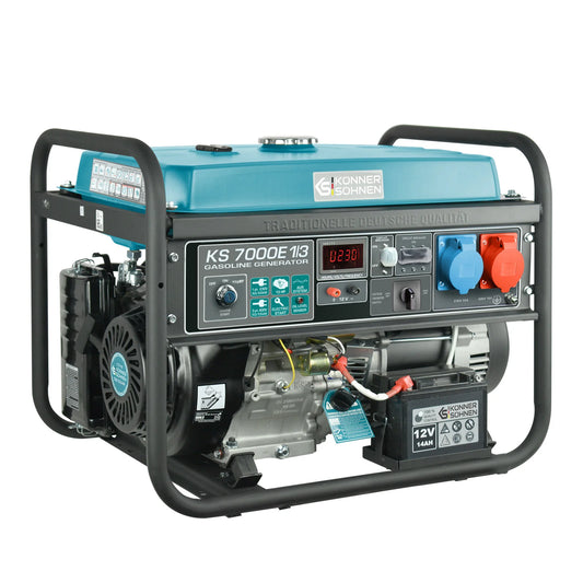 Benzin AVR Stromerzeuger 5500 Watt Könner & Söhnen KS 7000E-1/3 mit E-Start  230/400V - SamePower