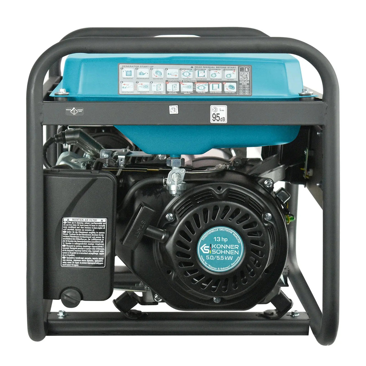 Benzin AVR Stromerzeuger 5500 Watt Könner & Söhnen KS 7000E-1/3 mit E-Start  230/400V - SamePower Könner & Söhnen