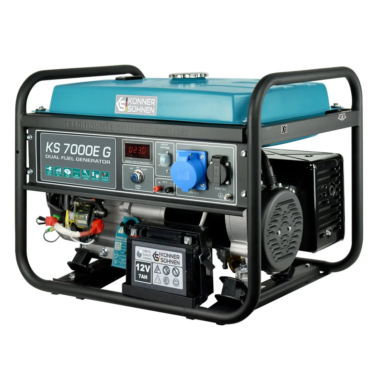 DualFuel Stromerzeuger AVR 5500 Watt Könner & Söhnen KS 7000E G Könner & Söhnen