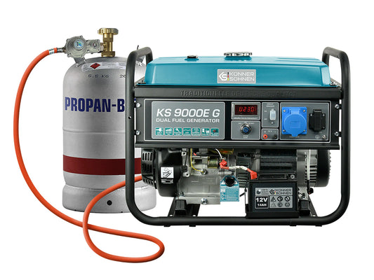 DualFuel Stromerzeuger AVR 6500 Watt Könner & Söhnen KS 9000E G