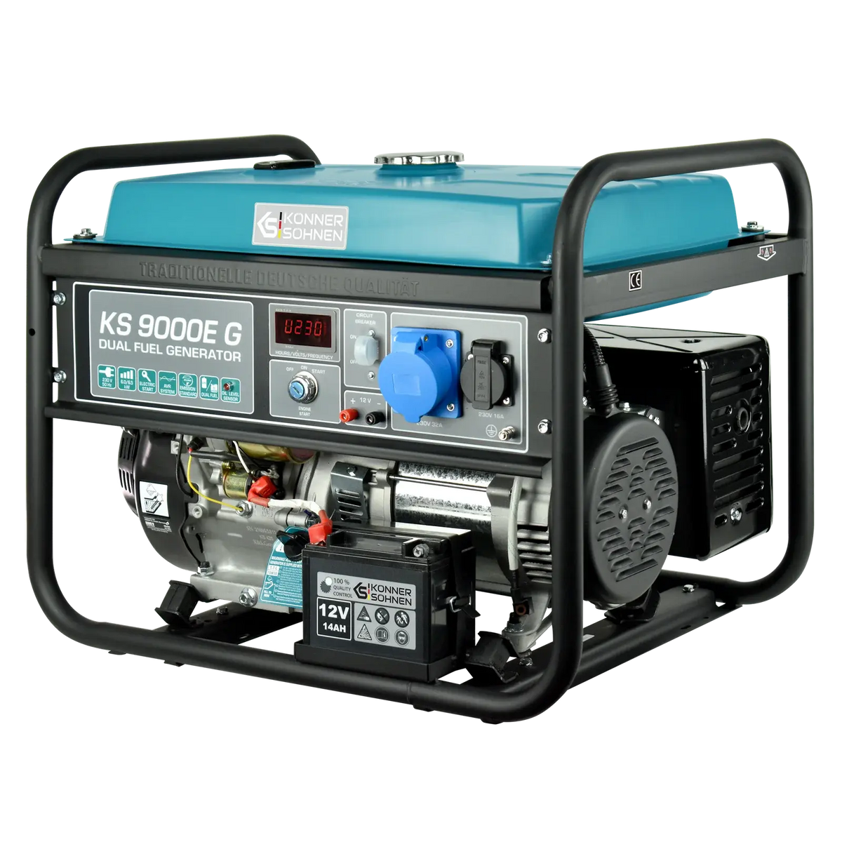 DualFuel Stromerzeuger AVR 6500 Watt Könner & Söhnen KS 9000E G Könner & Söhnen
