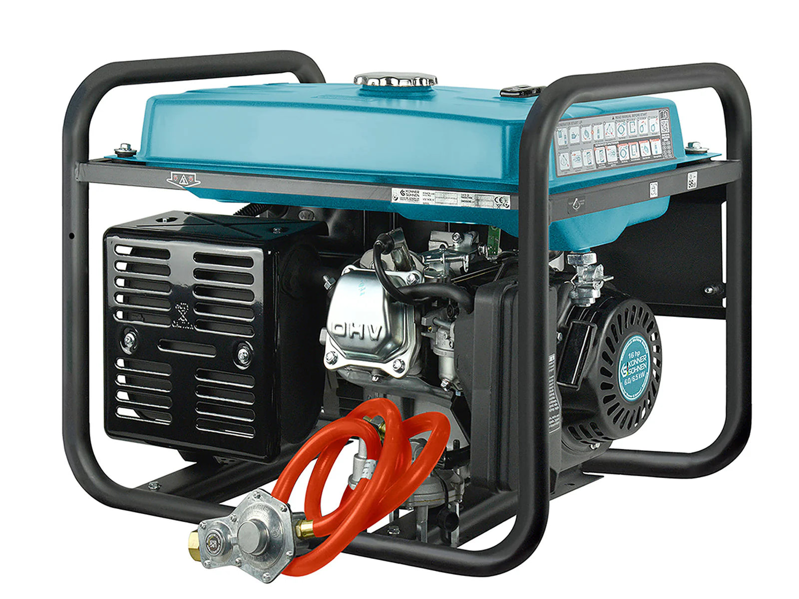 DualFuel Stromerzeuger AVR 6500 Watt Könner & Söhnen KS 9000E G