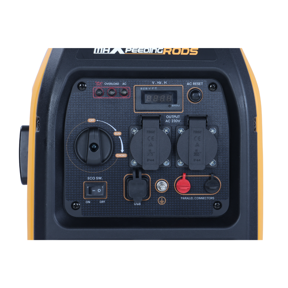 3300 Watt Benzin Inverter Stromerzeuger maXpeedingrods MXR 3500 mit LED Display