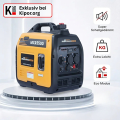3300 Watt Benzin Inverter Stromerzeuger maXpeedingrods MXR 3500 mit LED Display