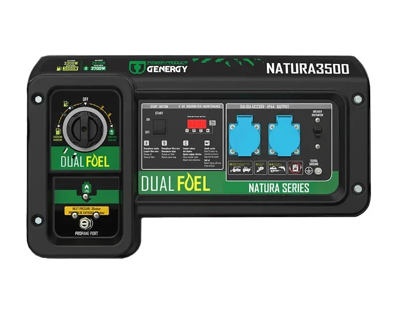 Dualfuel Stromerzeuger 3300W Genergy Natura 3500 SVR - Benzin & LPG Genergy