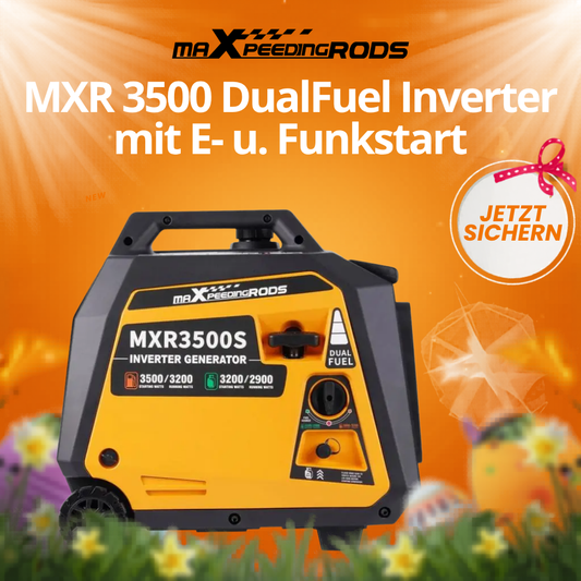 3500 Watt DualFuel Inverter Stromerzeuger maXpeedingrods MXR 3500S maXpeedingrods