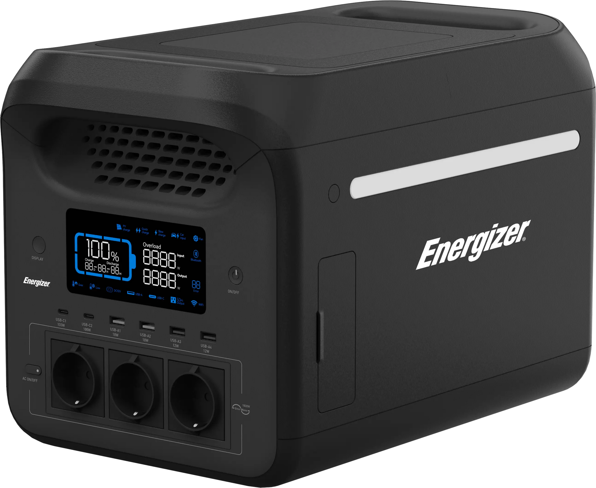 Energizer Peak 1800 tragbare Powerstation 3000W - 1229wh LIFEPO₄ Kipor.org