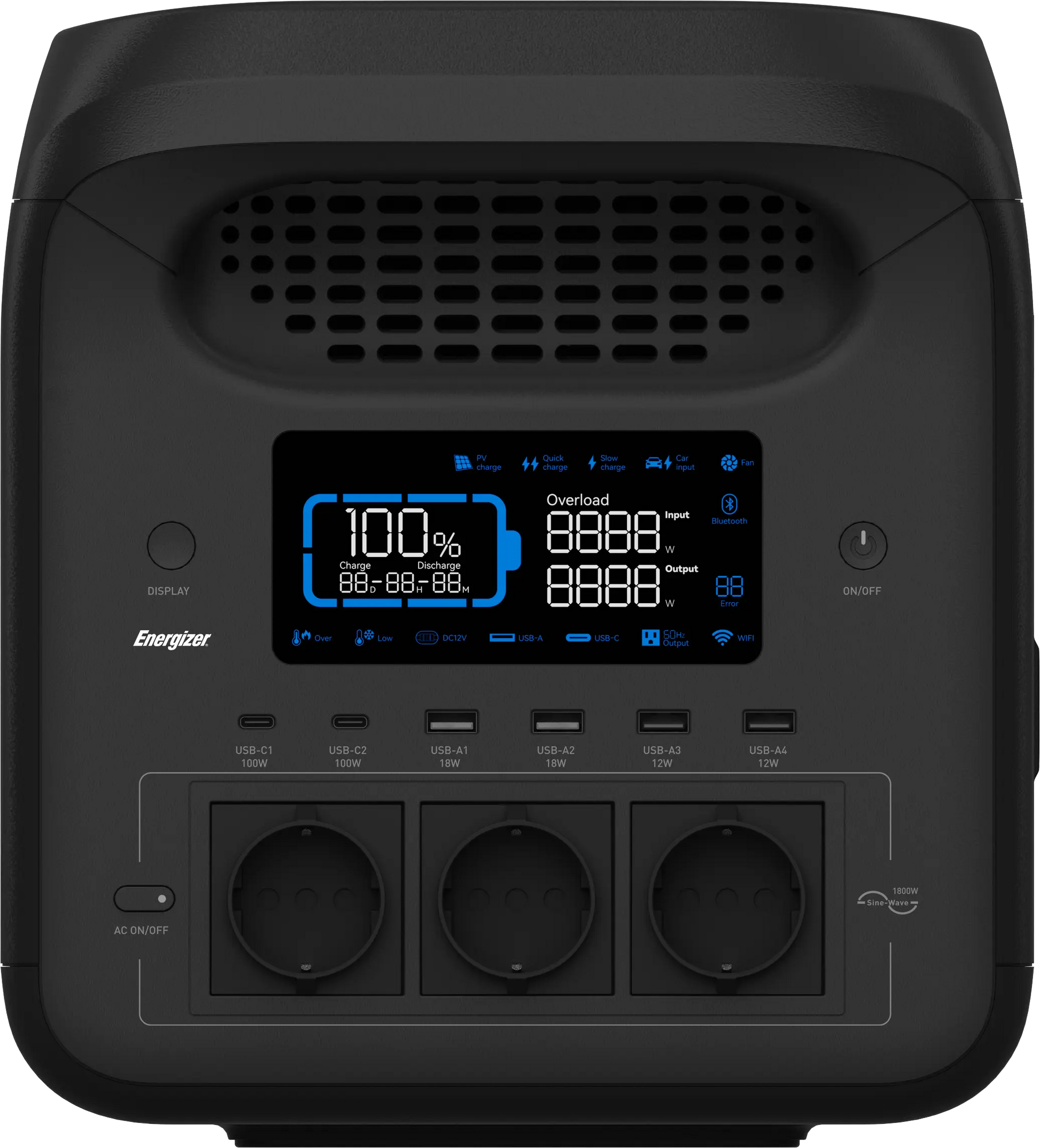 Energizer Peak 1800 tragbare Powerstation 3000W - 1229wh LIFEPO₄ Kipor.org