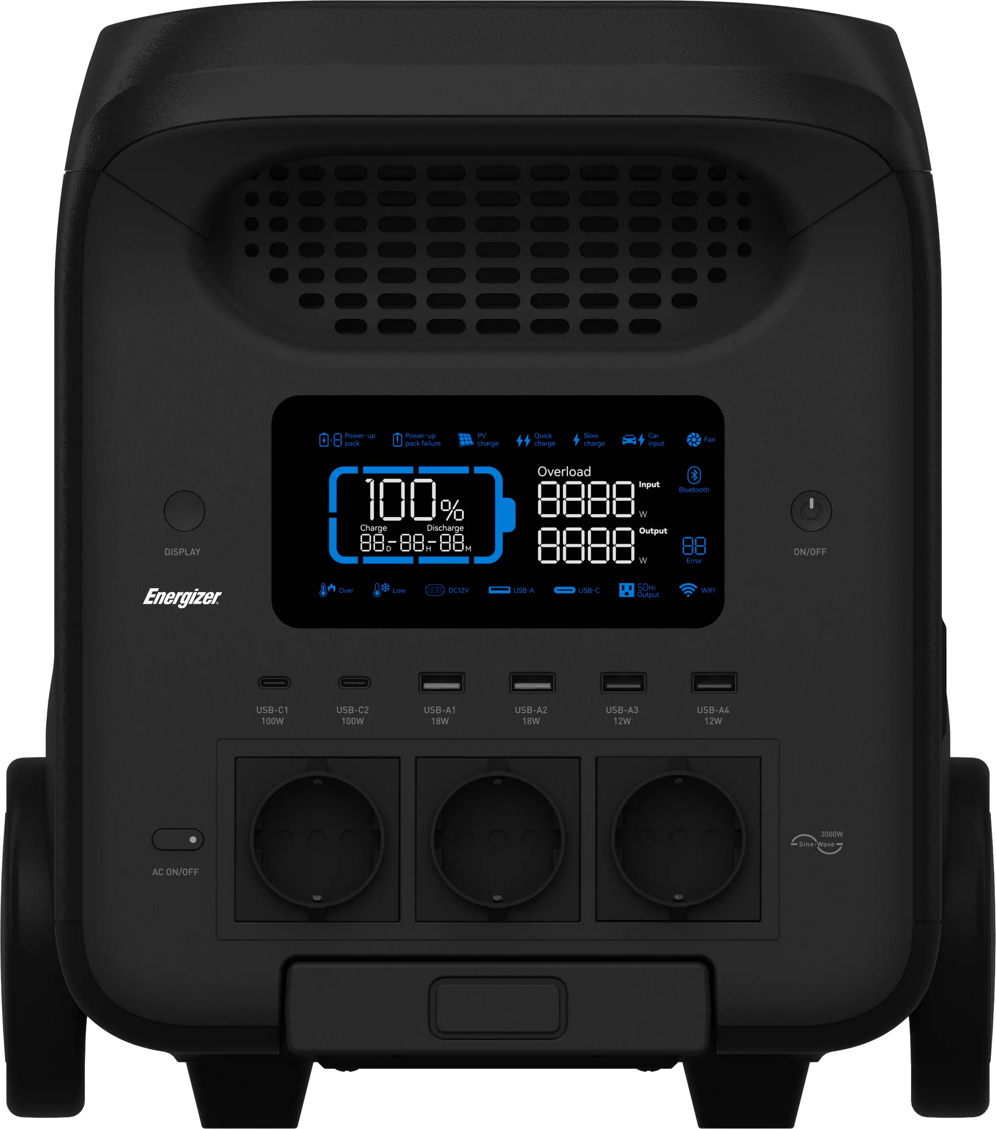 Energizer Peak 3000 tragbare Powerstation 5000W - 2560wh LIFEPO₄ Energizer