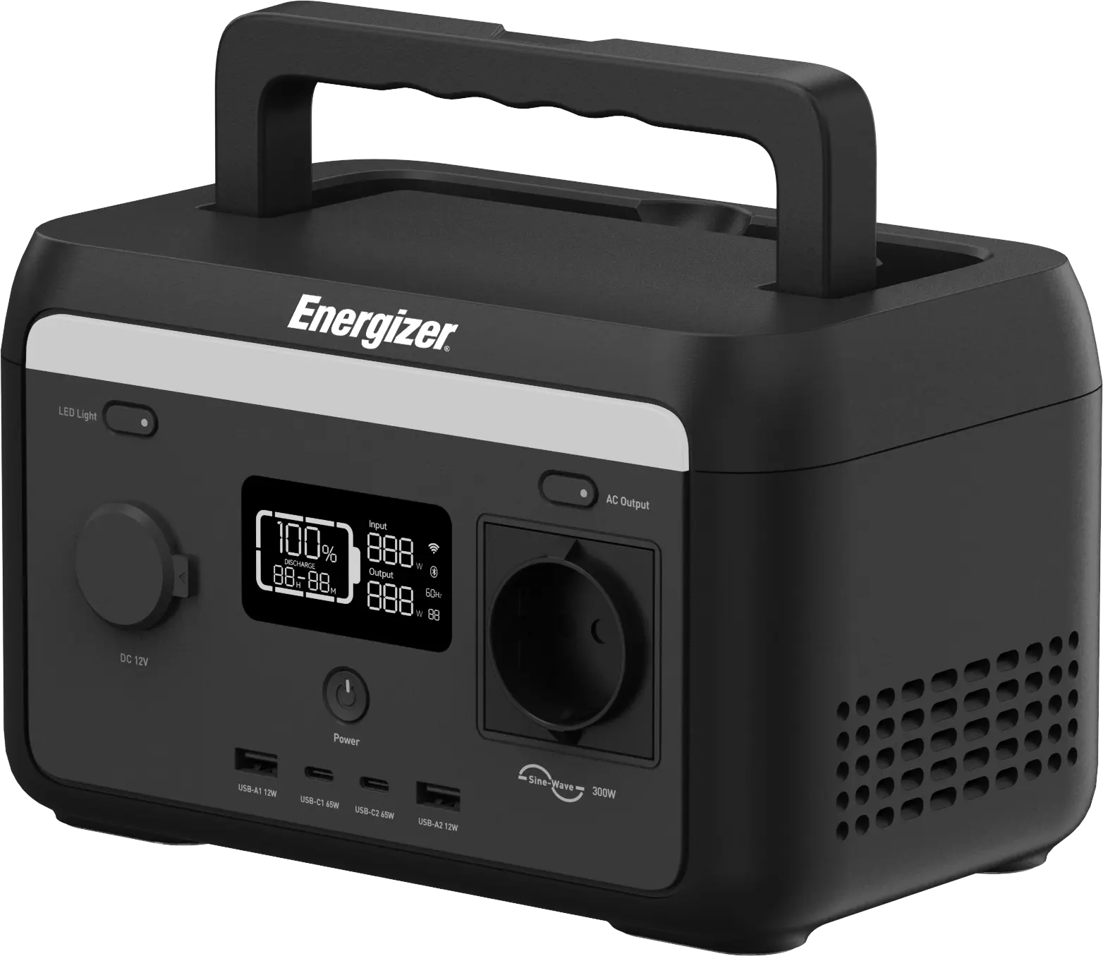 Energizer Peak 300 tragbare Powerstation 500W - 204,8wh LiFePO₄ Energizer