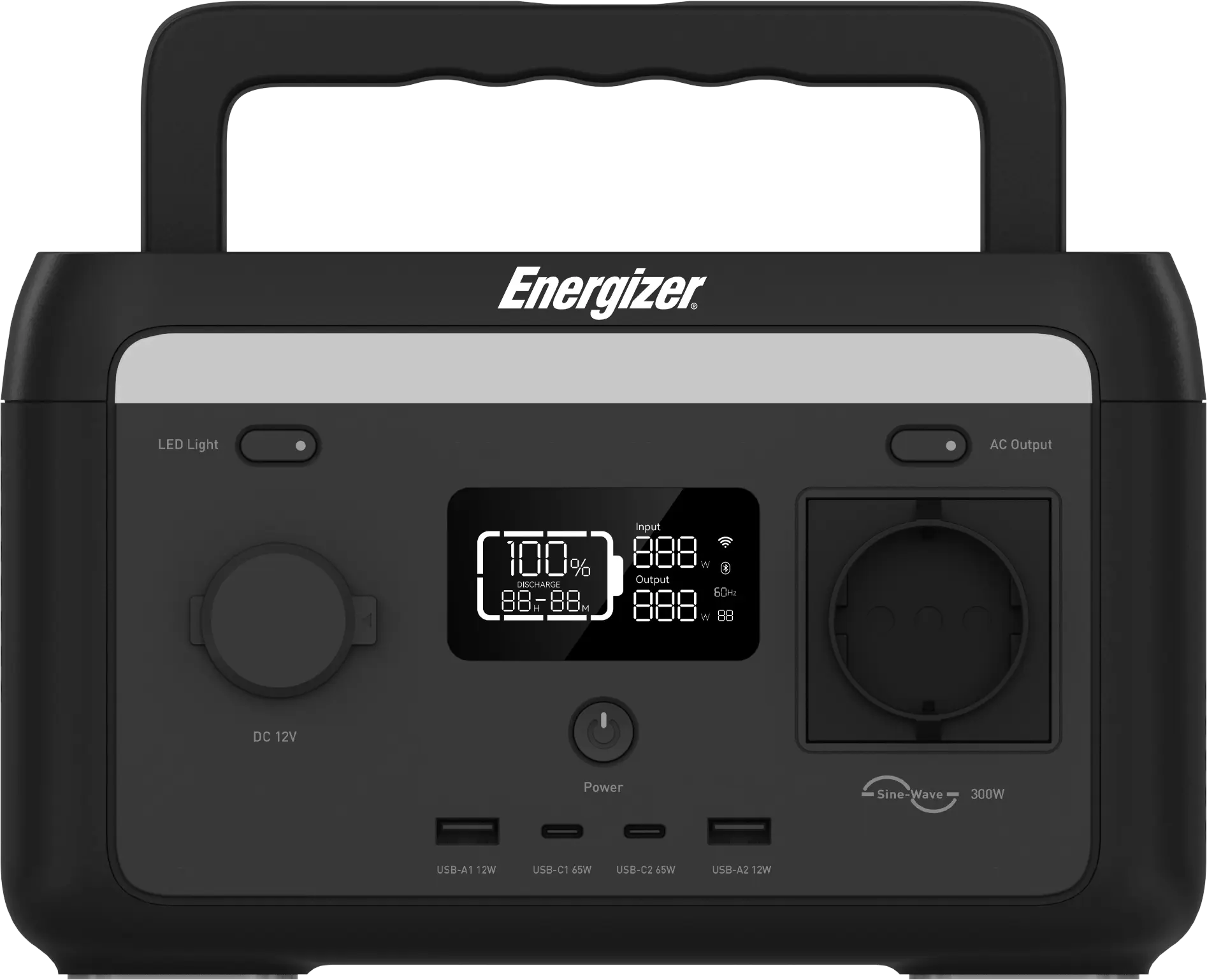 Energizer Peak 300 tragbare Powerstation 500W - 204,8wh LiFePO₄ Energizer