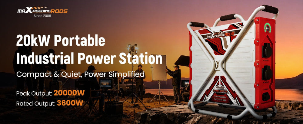 Powerstation 3600 W // 2304 Wh maXpeedingrods PG3600-EU Camping und Notstromversorgung maXpeedingrods