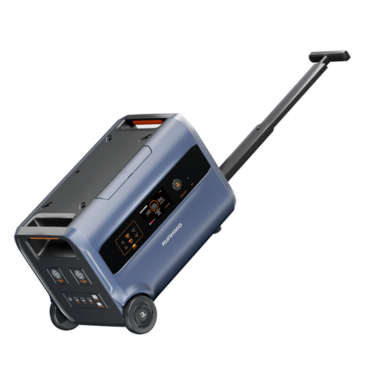 2400W | 3 IN 1 Balkonkraftwerk | Powerstation | PV-Speicher | Home-Backup | RUNHOOD F2400 mit 2400Wh