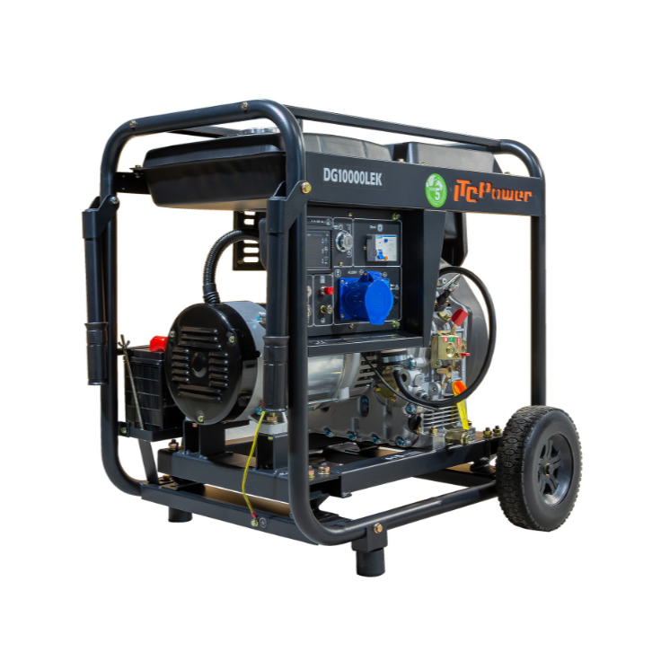 Diesel Stromaggregat DG10000LEK-T von ITC-POWER – 7,6 kW 230V & 400V ITC