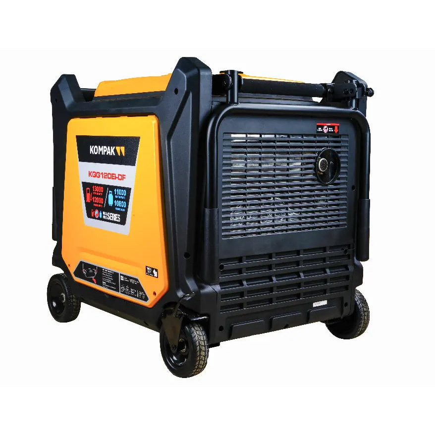 16 kVA 400 V Gas & Benzin KGG120Ei-DF Inverter Stromaggregat Kompak Kompak