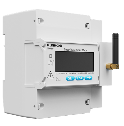RUNHOOD Smart Meter SM400 – Dreiphasig für F2400  Der RUNHOOD Smart Meter SM400