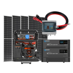Solarset Inselanlage 5200 Watt / 5120 Wh Speicher GENERGY Inselanlage RIGEL BACKUP-A mit 7,0kW Backup Stromerzeuger