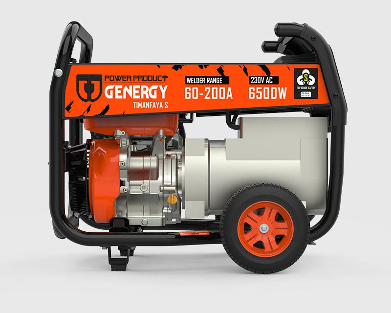 Schweißgenerator Benzin AVR 6500W / 60-200A - Genergy Timanfaya-S IP67