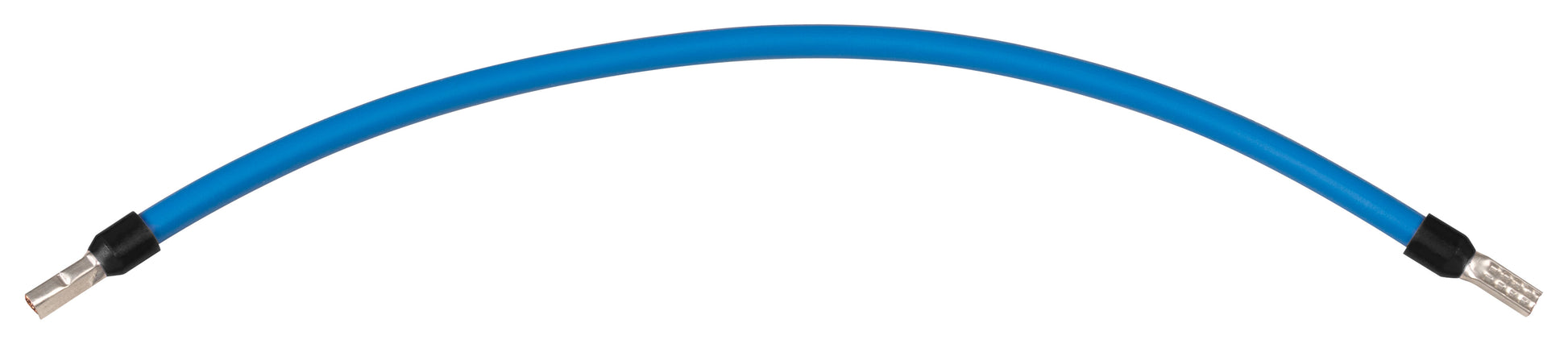 Verdrahtungsbrücke 6 mm² blau 185 mm beidseitig mit 11 mm isolierter Aderendhülse JÄGER