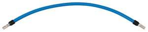 Verdrahtungsbrücke 6 mm² blau 185 mm beidseitig mit 11 mm isolierter Aderendhülse JÄGER