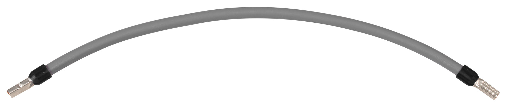 Verdrahtungsbrücke 6 mm² grau 185 mm beidseitig mit 11 mm isolierter Aderendhülse