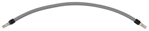 Verdrahtungsbrücke 6 mm² grau 185 mm beidseitig mit 11 mm isolierter Aderendhülse
