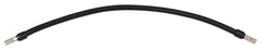Verdrahtungsbrücke 6 mm² schwarz 185 mm beidseitig mit 11 mm isolierter Aderendhülse