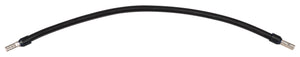 Verdrahtungsbrücke 6 mm² schwarz 185 mm beidseitig mit 11 mm isolierter Aderendhülse JÄGER