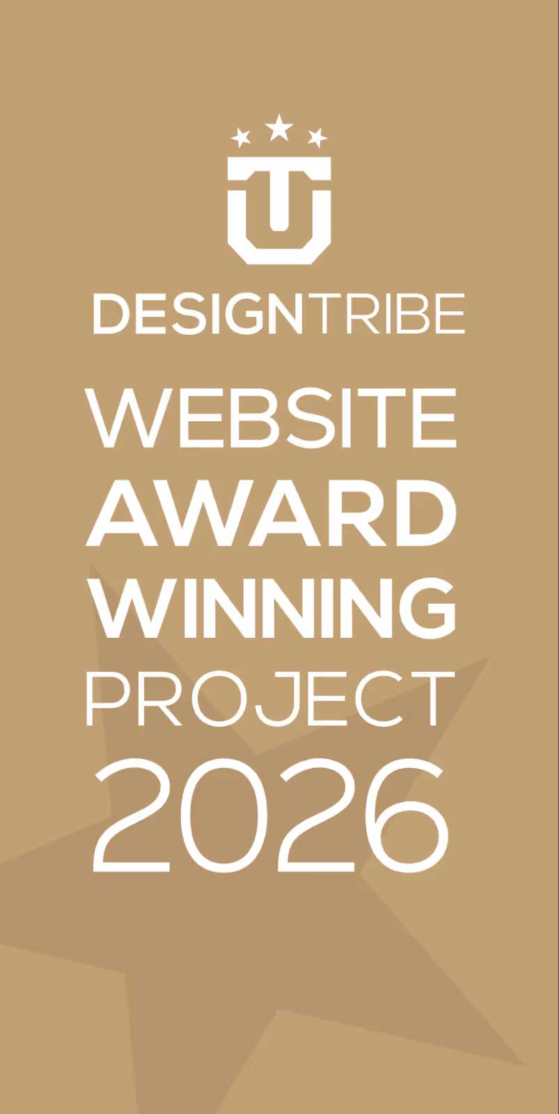 DesignTribe Website Award Winning Project 2026