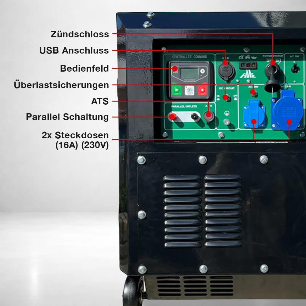 Stromerzeuger Diesel Inverter 5500 Watt FME XG-SF 5600D Carbon FME