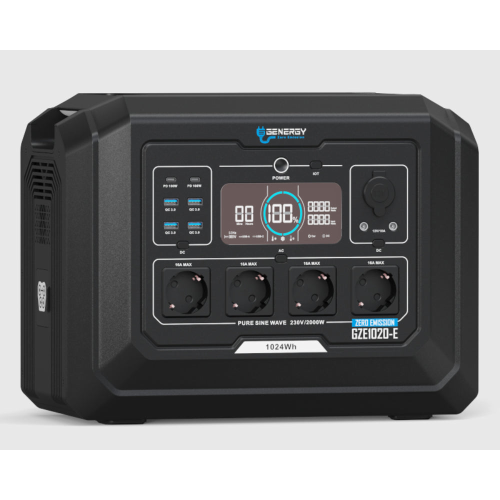 Powerstation 1024Wh - 4500W max. Output GENERGY GZE-1020-E Genergy
