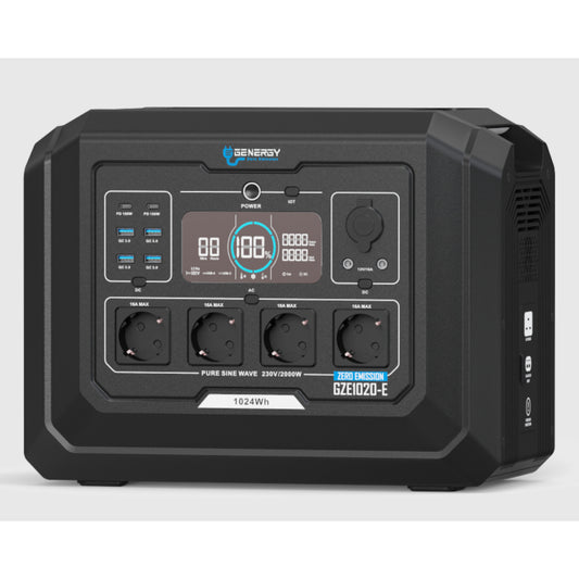 Powerstation 1024Wh - 4500W max. Output GENERGY GZE-1020-E Genergy