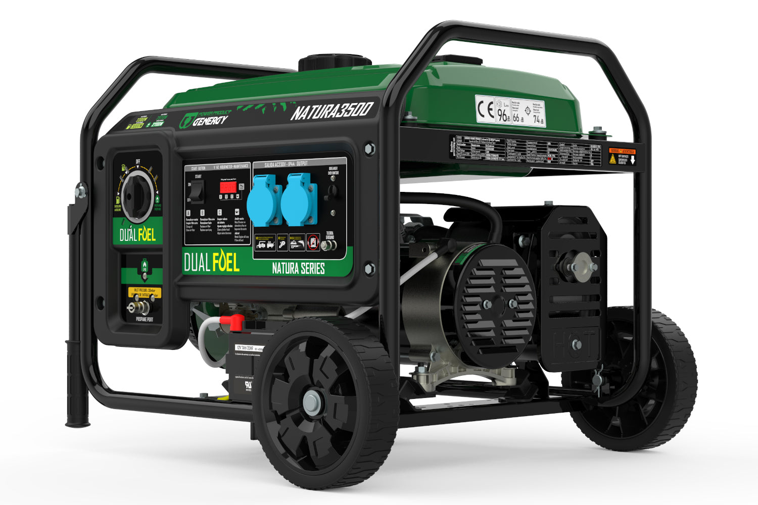 Dualfuel Stromerzeuger 3300W Genergy Natura 3500 SVR - Benzin & LPG